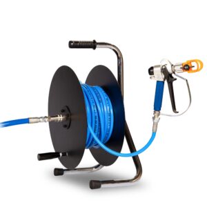 Avvolgitubo completo di tubazione Airless da 30 o 50 metri con innesto rapido