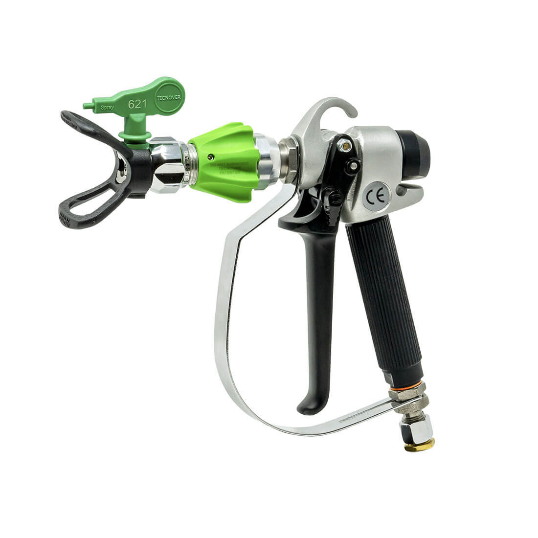 Pistola Airless revolver professionale versione americana con rotazione ventaglio a 90° per verniciatura efficiente Tecnover