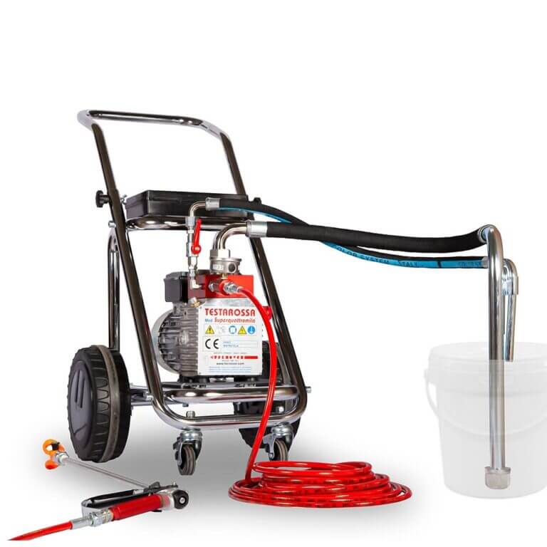 Tecnover TR4000: la pompa Airless Testarossa per la verniciatura su legno, metallo e pareti interne.